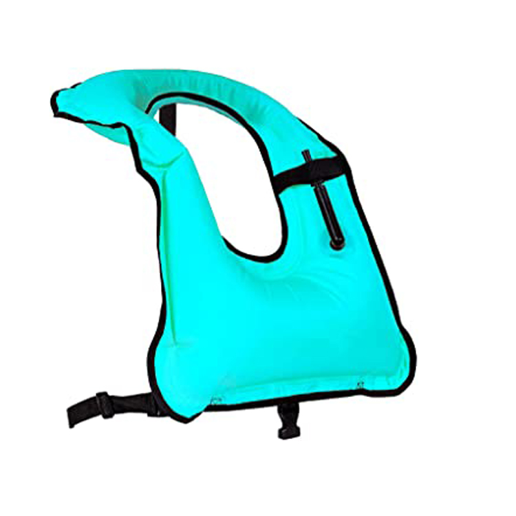 Inflatable سیفٹی جیکٹ پورٹیبل تیراکی کی زندگی Snorkel بنیان