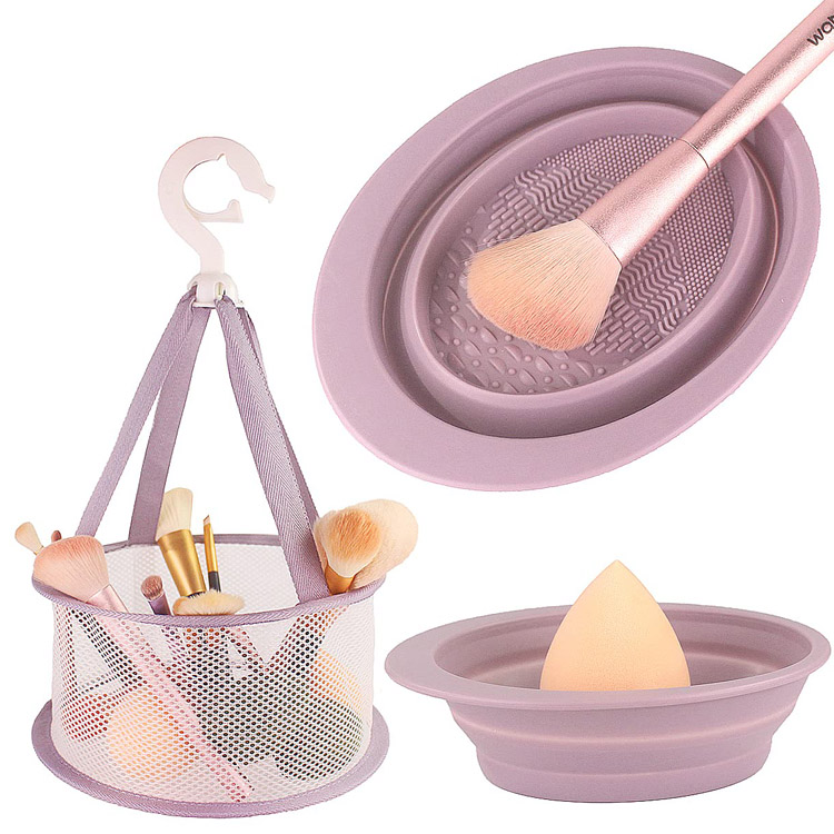میک اپ برش کلیننگ پیڈ اور میش ڈرائینگ نیٹ