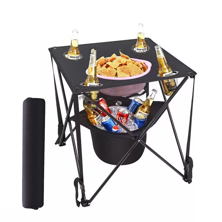 آؤٹ ڈور ہوم بار کے لئے جدید پورٹیبل آئرن فولڈنگ ٹیبل