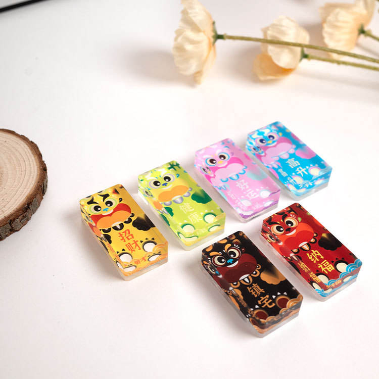 نرم مقناطیس ایکریلک اینٹوں کا ریفریجریٹر مقناطیس اسٹیکر