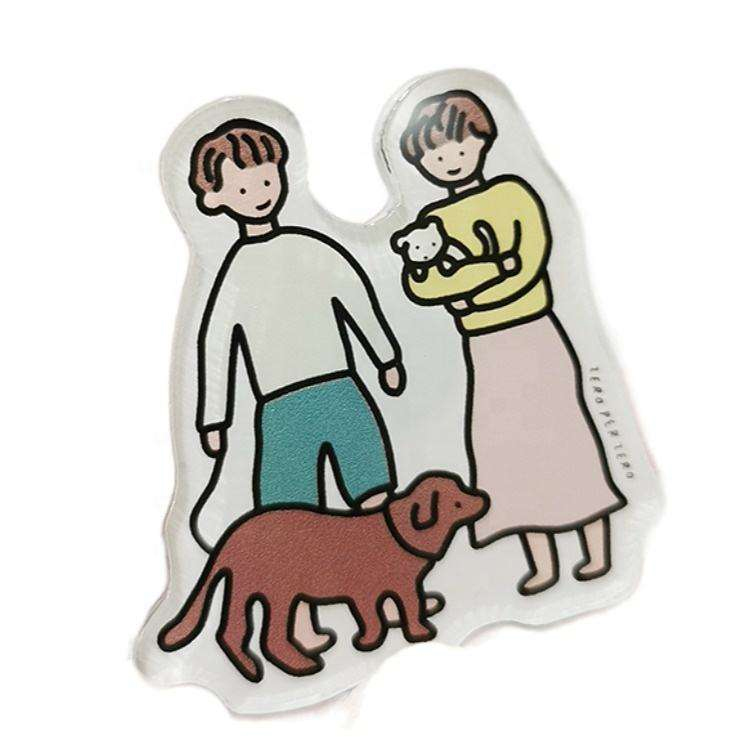 شفافیت تخلیقی ایکریلک ریفریجریٹر مقناطیسی اسٹیکرز